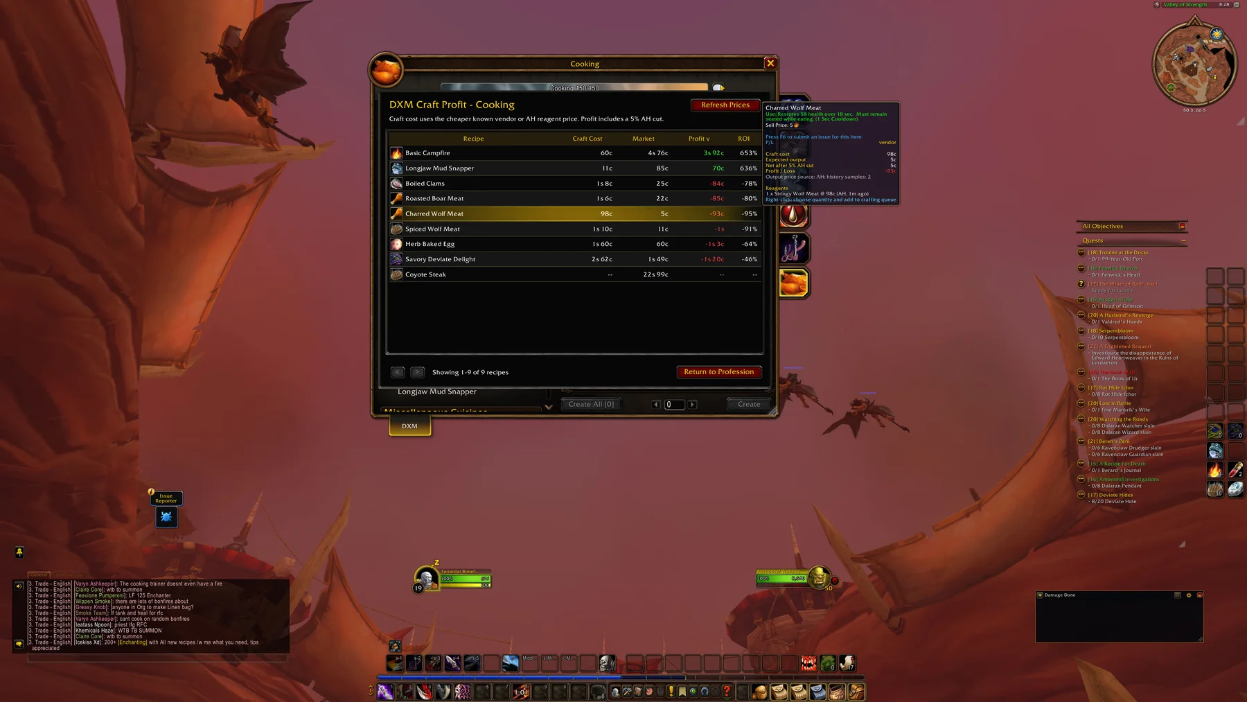 DXM tools running inside WoW Forever